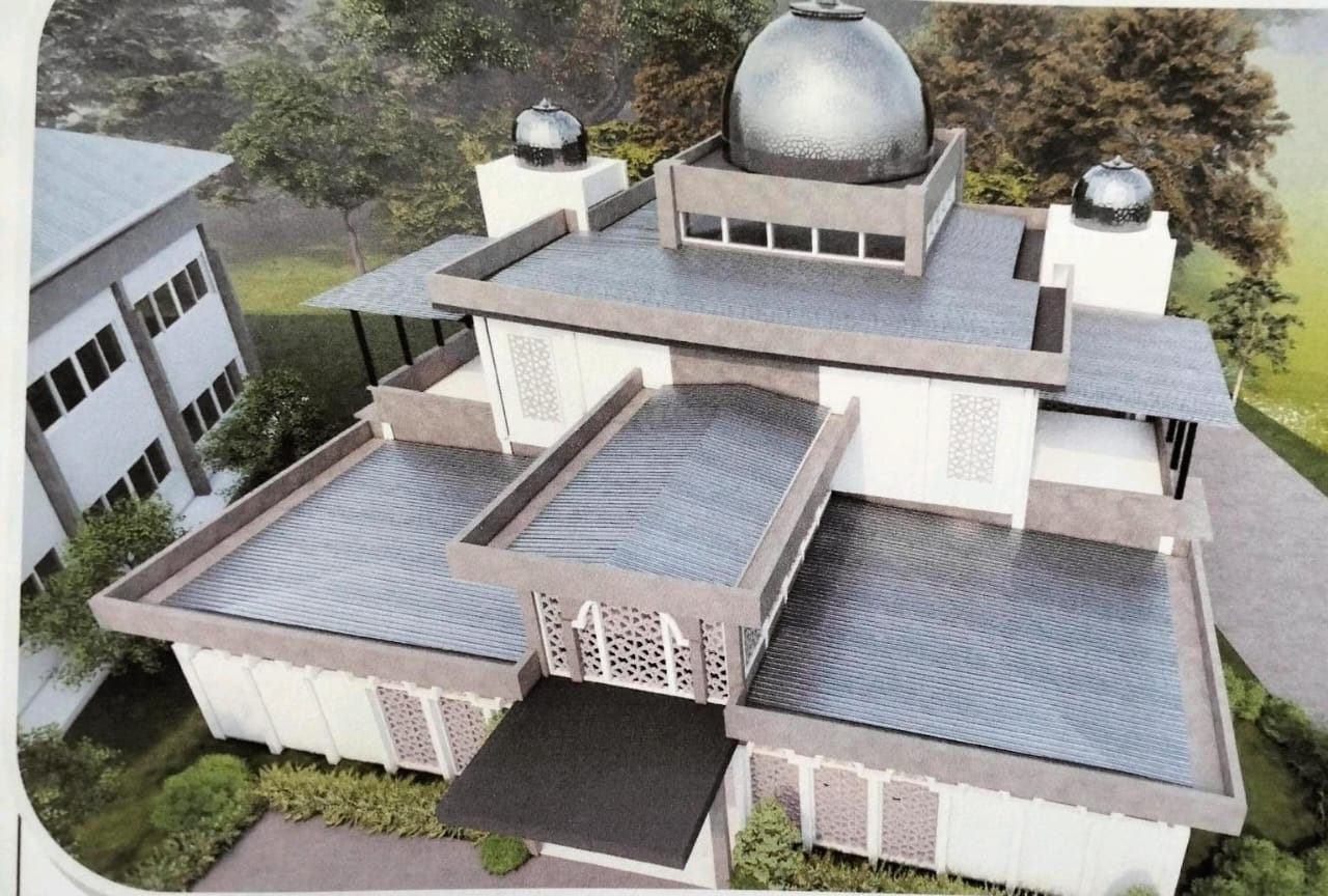 Pelan 3D Pembangunan Maahad Tahfiz - Pandangan Hadapan